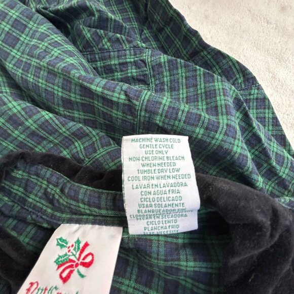 Nutcracker Womens Embroidered Holiday Christmas Plaid Button-Up Shirt XL Green - Picture 4 of 8